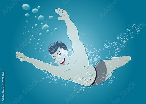 Illustration: tauchen taucher cartoon tauchen taucher cartoon