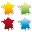 stickers in form of France stickers in form of France