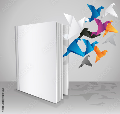 Vector: Free your knoledge, Blank Book, Creative Book Presentation. Free your knoledge, Blank Book, Creative Book Presentation.
