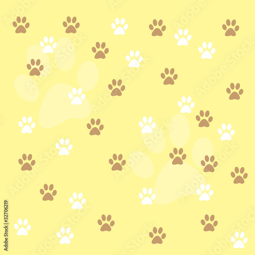 Illustration: Paw Prints Background Paw Prints Background