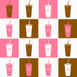 Fast food coffee cup background texture - pink and brown