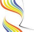 rainbow design - blank page layout rainbow design - blank page layout