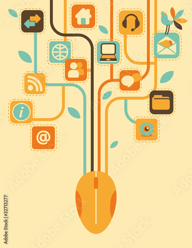 Vector: Network Tree Network Tree