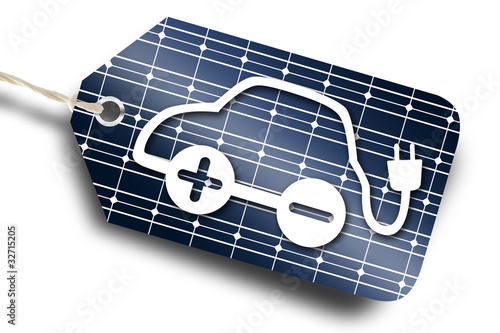Illustration: E-Car - Solarpanel E-Car - Solarpanel