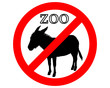 Esel im Zoo verboten