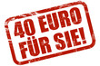 Grunge Stempel rot 40 EURO FÜR SIE!
