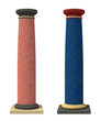 Illustration: Classics colored columns Classics colored columns
