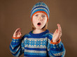 child sweater angy hat boy