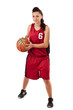 Active female basketball player