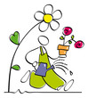 funny gardener