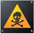 Vector: Metal Grunge Skull Sign Metal Grunge Skull Sign