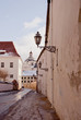 View of Vilnius oldtown street. Lithuania. View of Vilnius oldtown street. Lithuania.