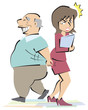 セクハラするオヤジ