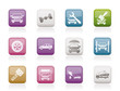 auto iconiţe servicii şi de transport - vector set de pictograme