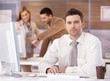Young businessman at further education Young businessman at further education