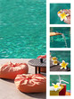 Collage piscine et frangipanier