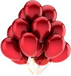 Balloons party birthday decoration red. Joy happy abstract