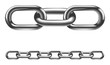 Metal chain links illustration