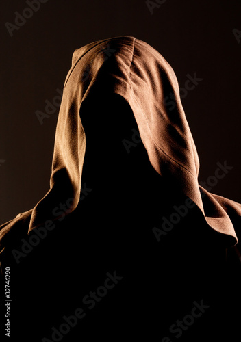 Photo : Mystery unrecognizable monk Mystery unrecognizable monk