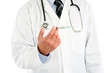 doctor holding syringe