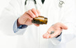 doctor pouring drugs