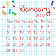 Calendar for January 2012