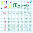 Calendar for March 2012