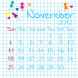 Calendar for November 2012
