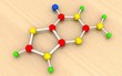 3D DNA Component GUANINE Molecule