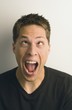 a young man making a silly face; wilmar, minnesota, USA