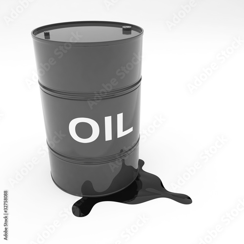 Illustration: Steel 55 Gallon Oil Drum leaking Steel 55 Gallon Oil Drum leaking