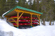 Stored Canoes Stored Canoes