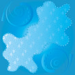 Blue abstract background with curls, vector illustration Blue abstract background with curls, vector illustration