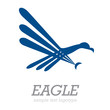 Logo simple eagle # Vector