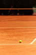 Photo: Clay Tennis Court with Ball Clay Tennis Court with Ball