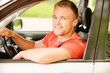 Photo: Driver of car looks Driver of car looks