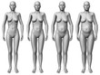 female morph - skinny to fat
