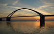 Sonnenuntergang an der Fehmarn-Sund Brücke