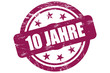 Sternen Stempel weinrot 10 JAHRE