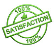 "100% Satisfaction" (vert)