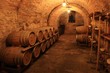 Weinkeller Barrique Holzfässer, Montepulciano, Italien