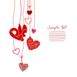 Red Hanging Hearts