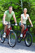 Riding couple.