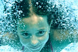 underwater girl in swimming pool