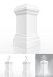 Classic column isolated