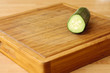 Cucumber on chopping board