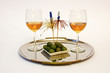 A goblet of white wine for two