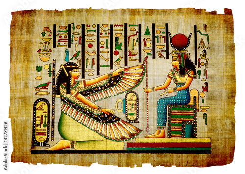 Photo: Papyrus Old natural paper from Egypt Papyrus Old natural paper from Egypt
