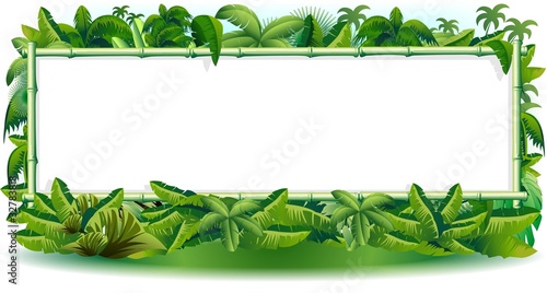 Vector: Bambù Giungla Vegetazione Sfondo-Jungle Bamboo Background-Vector Bambù Giungla Vegetazione Sfondo-Jungle Bamboo Background-Vector