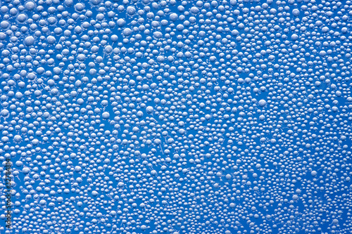 Photo: Round ice crystals background on aircraft illuminator Round ice crystals background on aircraft illuminator